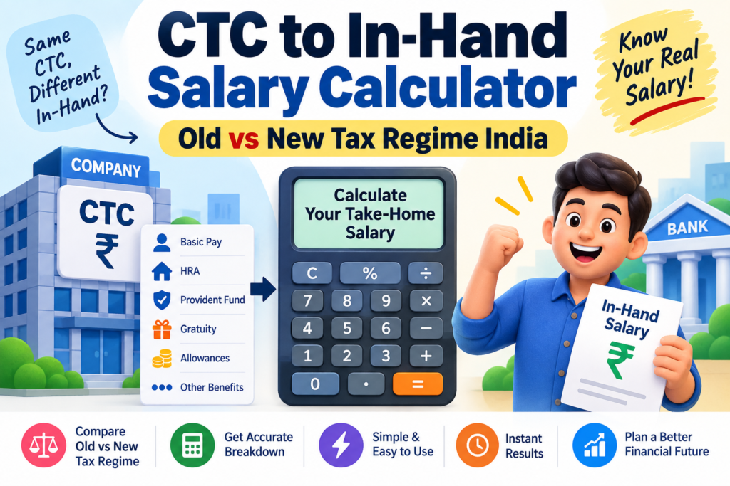 CTC to In-Hand Salary Calculator – Old vs New Tax Regime India