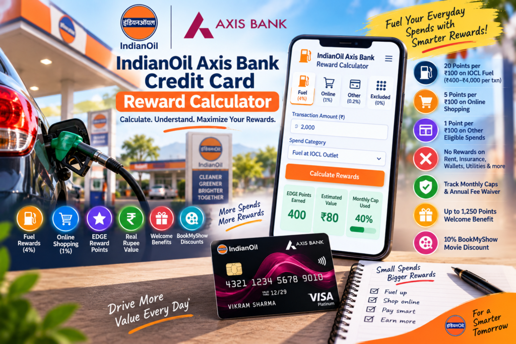 IndianOil Axis Bank Credit Card Reward Calculator