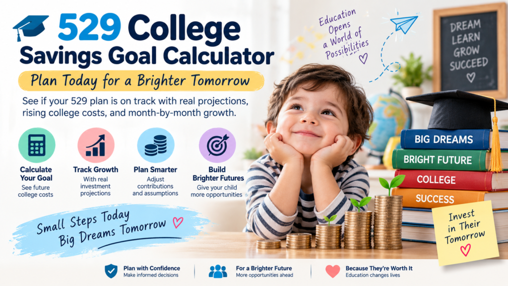 529 College Savings Goal Calculator: Plan Your Child’s College Fund